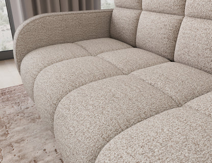 Deverio 3 Seater Condo Size Storage Sleeper Sofa - Beige