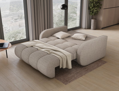 ReForm Creative Home Deverio 3 Seater Condo Size Storage Sleeper Sofa - Beige-Free Delivery-USA & CANADA