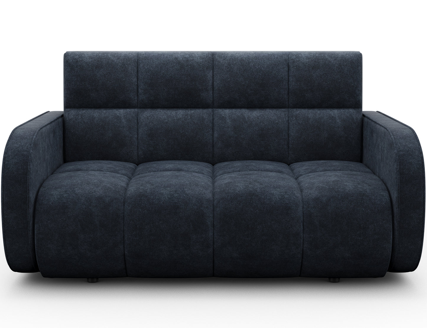 ReForm Creative Home Deverio 3 Seater Condo Size Storage Sleeper Sofa - Navy Blue-Free Delivery-USA & CANADA