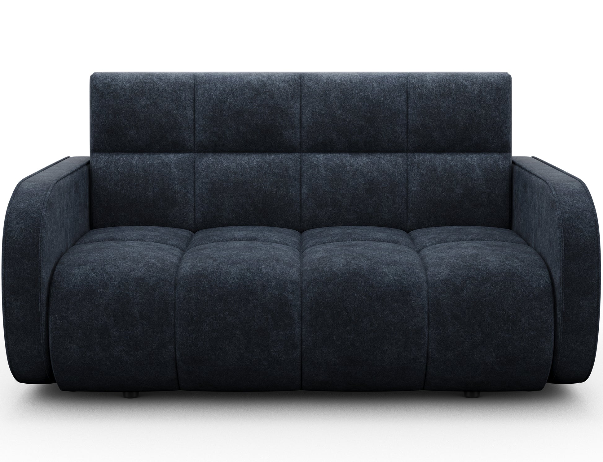 ReForm Creative Home Deverio 3 Seater Condo Size Storage Sleeper Sofa - Navy Blue-Free Delivery-USA & CANADA