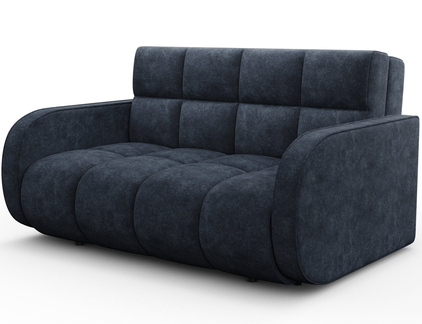 Deverio 3 Seater Condo Size Storage Sleeper Sofa - Navy Blue
