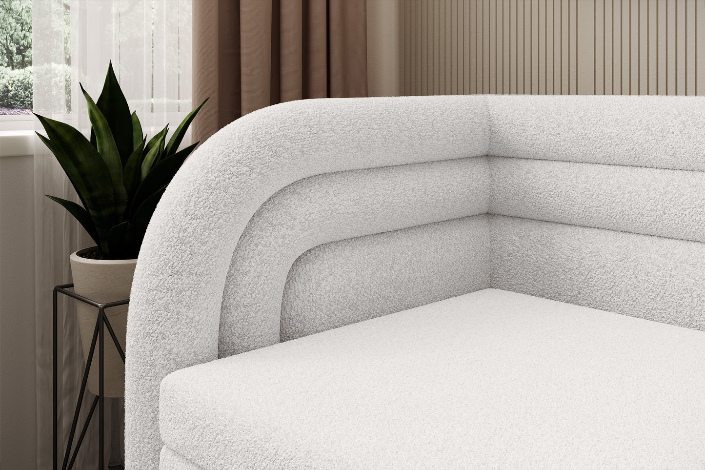 Fabillo Storage Sleeper Sofa - Pearl White
