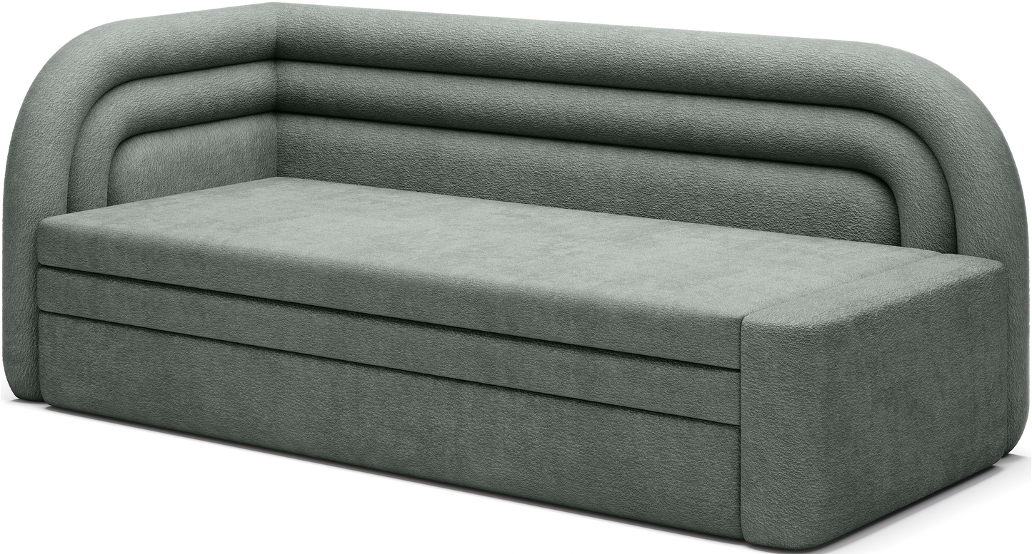 Fabillo Storage Sleeper Sofa - Moss Green