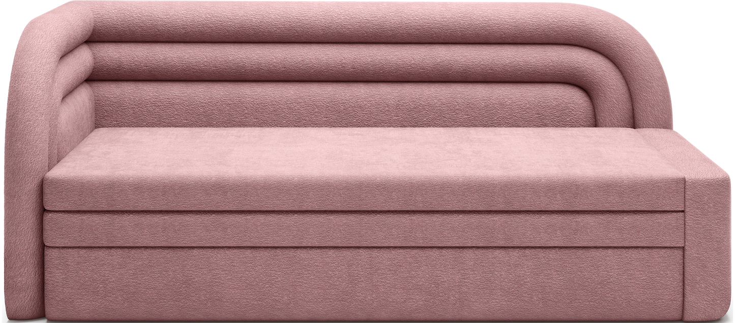 Fabillo Storage Sleeper Sofa - Blush