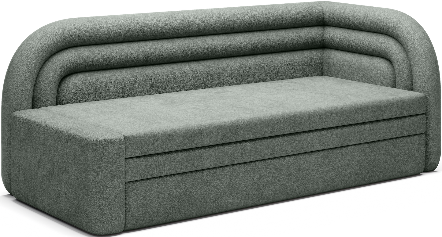 Fabillo Storage Sleeper Sofa - Moss Green