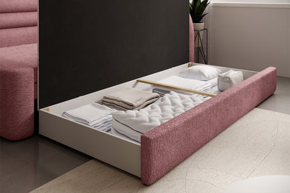 Fabillo Storage Sleeper Sofa - Blush