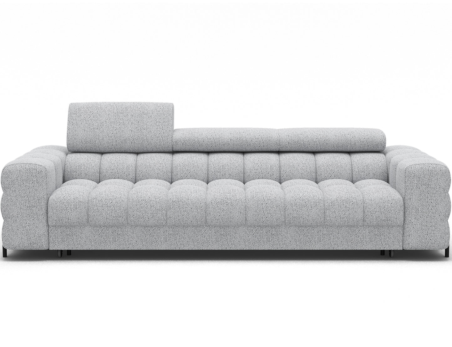 ReForm Creative Home Festello 3 Seater Sleeper Chaise Sofa - Light Grey-Free Delivery-USA & CANADA