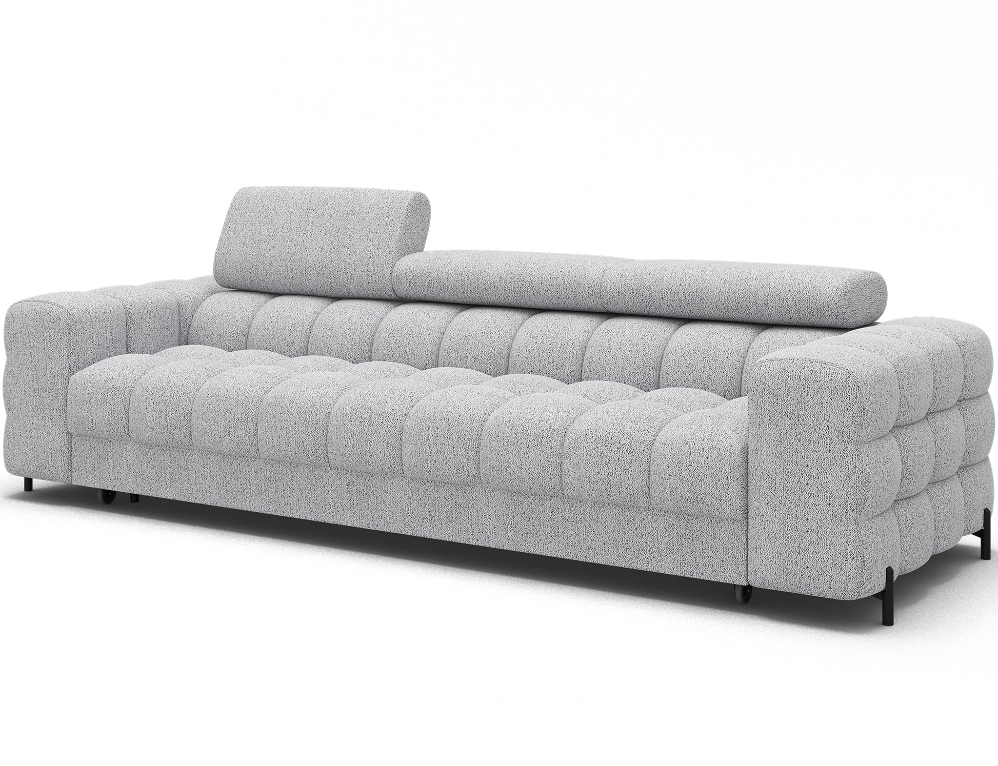 ReForm Creative Home Festello 3 Seater Sleeper Chaise Sofa - Light Grey-Free Delivery-USA & CANADA
