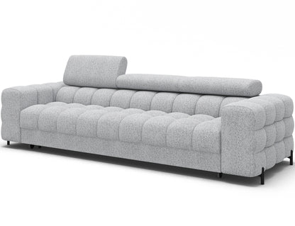 ReForm Creative Home Festello 3 Seater Sleeper Chaise Sofa - Light Grey-Free Delivery-USA & CANADA