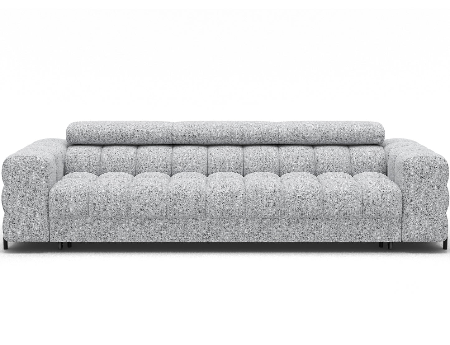 ReForm Creative Home Festello 3 Seater Sleeper Chaise Sofa - Light Grey-Free Delivery-USA & CANADA