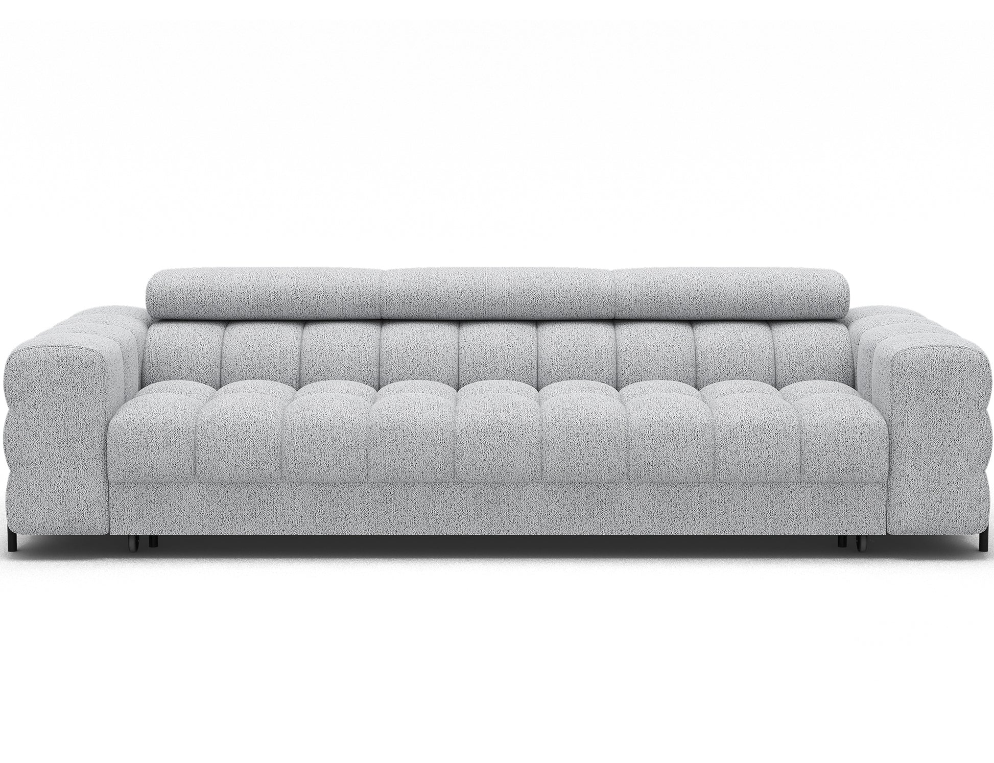 ReForm Creative Home Festello 3 Seater Sleeper Chaise Sofa - Light Grey-Free Delivery-USA & CANADA