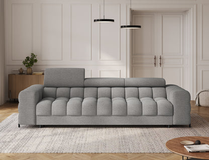 ReForm Creative Home Festello 3 Seater Sleeper Chaise Sofa - Grey-Free Delivery-USA & CANADA
