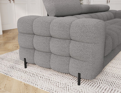 Festello 3 Seater Sleeper Chaise Sofa - Grey