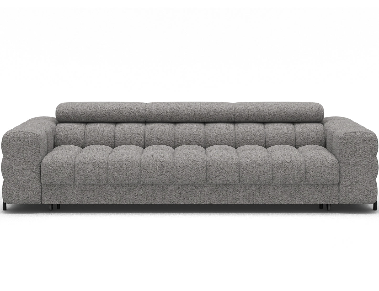 Festello 3 Seater Sleeper Chaise Sofa - Grey