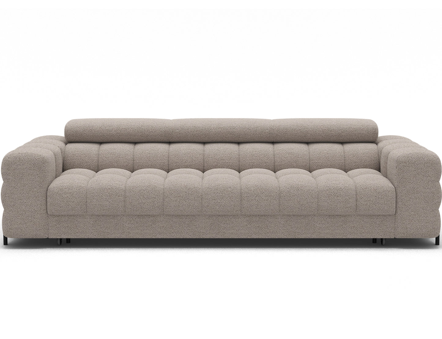 Festello 3 Seater Sleeper Chaise Sofa - Beige