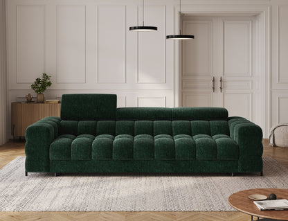 ReForm Creative Home Festello 3 Seater Sleeper Chaise Sofa - Emerald Green-Free Delivery-USA & CANADA