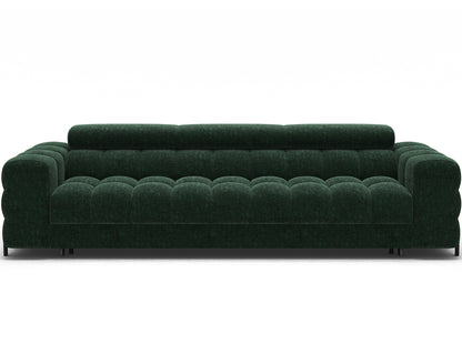 Festello 3 Seater Sleeper Chaise Sofa - Emerald Green