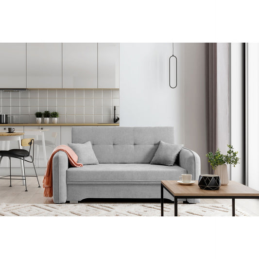 Laine Condo Style 2 Seater Storage Sleeper Sofa - Light Grey