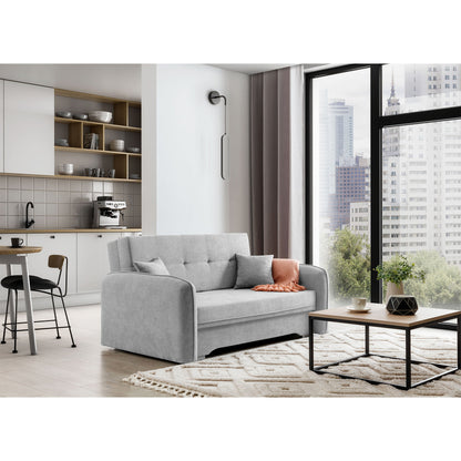 Laine Condo Style 2 Seater Storage Sleeper Sofa - Light Grey
