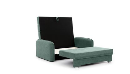 Laine Condo Style 2 Seater Storage Sleeper Sofa - Jade Green