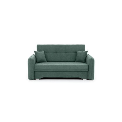 Laine Condo Style 2 Seater Storage Sleeper Sofa - Jade Green