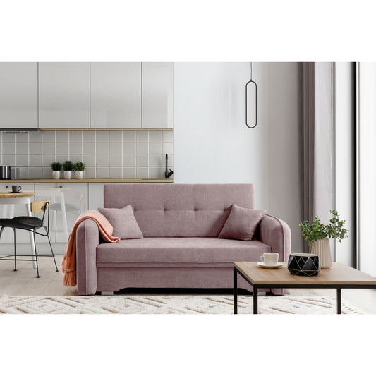 Laine Condo Style 2 Seater Storage Sleeper Sofa - Blush