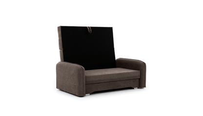 Laine Condo Style 2 Seater Storage Sleeper Sofa - Brown