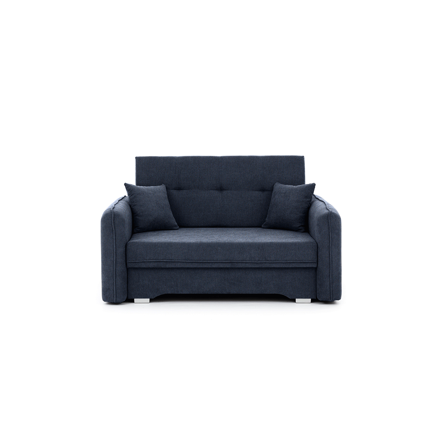 Laine Condo Style 2 Seater Storage Sleeper Sofa - Navy Blue