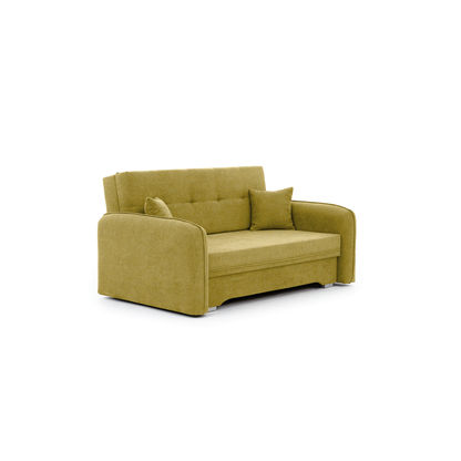 Laine Condo Style 2 Seater Storage Sleeper Sofa - Mustard