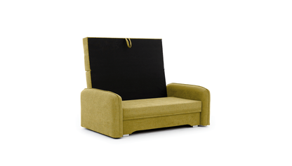 Laine Condo Style 2 Seater Storage Sleeper Sofa - Mustard