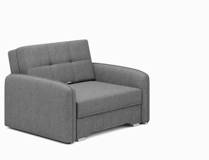 Laine Condo Style 1 Seater Storage Sleeper Sofa - Medium Grey
