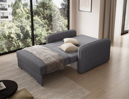 Laine Condo Style 1 Seater Storage Sleeper Sofa - Medium Grey