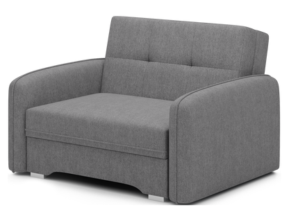 Laine Condo Style 1 Seater Storage Sleeper Sofa - Medium Grey