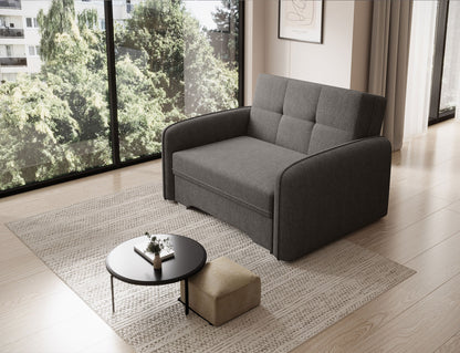 Laine Condo Style 1 Seater Storage Sleeper Sofa - Dark Grey