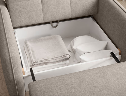 Laine Condo Style 1 Seater Storage Sleeper Sofa - Beige