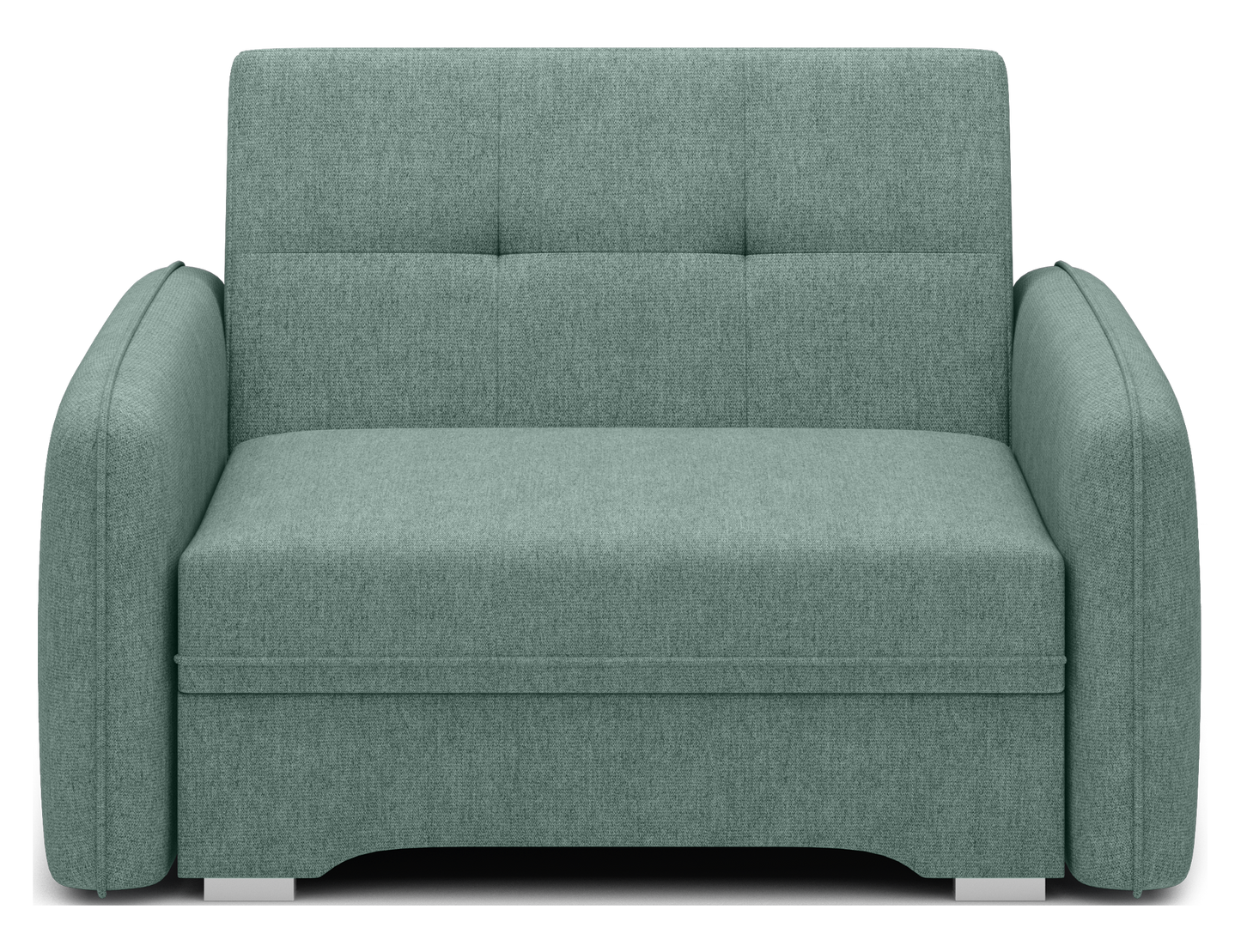 Laine Condo Style 1 Seater Storage Sleeper Sofa - Jade Green