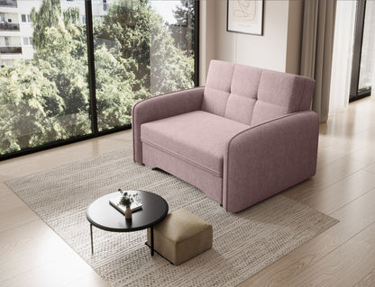 Laine Condo Style 1 Seater Storage Sleeper Sofa - Blush