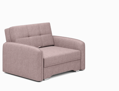Laine Condo Style 1 Seater Storage Sleeper Sofa - Blush
