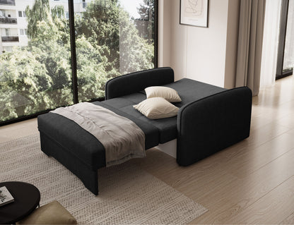 Laine Condo Style 1 Seater Storage Sleeper Sofa - Black