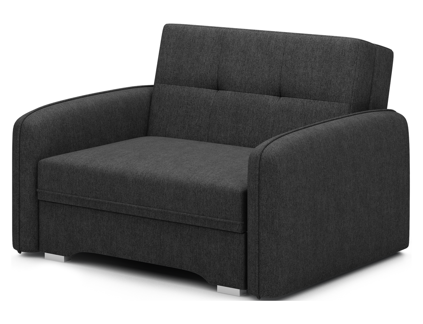 Laine Condo Style 1 Seater Storage Sleeper Sofa - Black