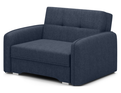 Laine Condo Style 1 Seater Storage Sleeper Sofa - Navy Blue
