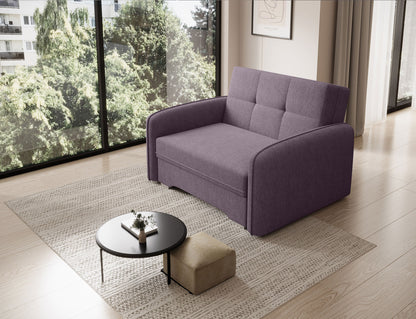 Laine Condo Style 1 Seater Storage Sleeper Sofa - Plum Purple