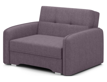 Laine Condo Style 1 Seater Storage Sleeper Sofa - Plum Purple
