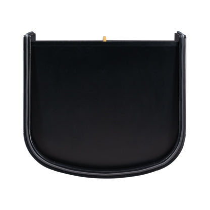 ReForm Creative Home-Cove 22" Lacquer Storage Drawer Nightstand-Cream & Black