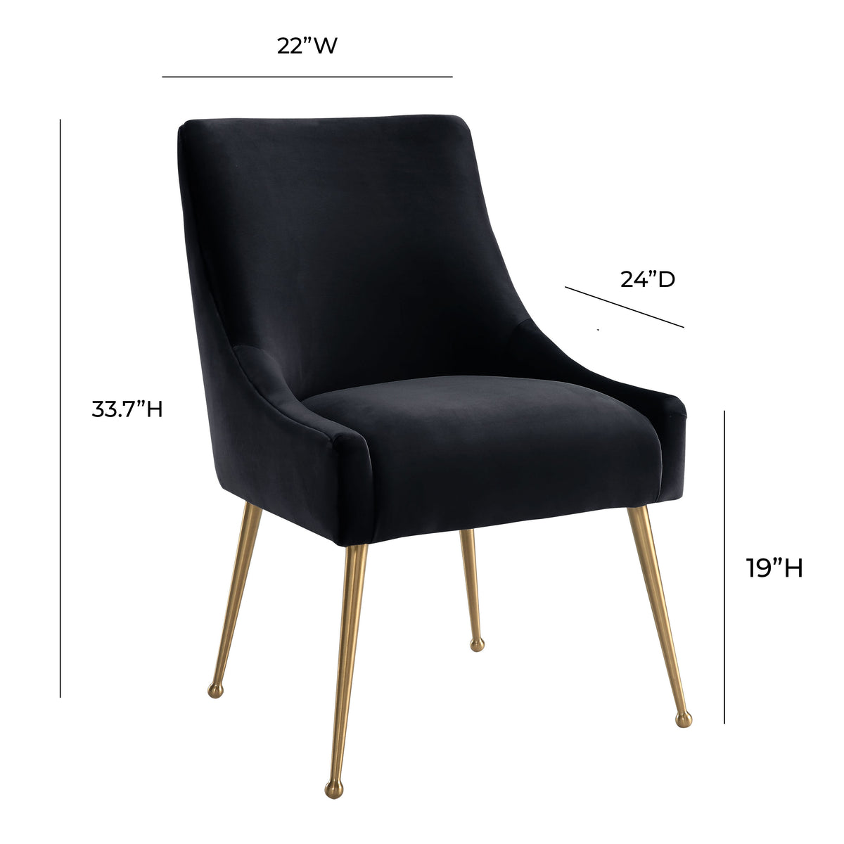 Baillet Luxe Performance Velvet Dining Chair - Multiple Colors
