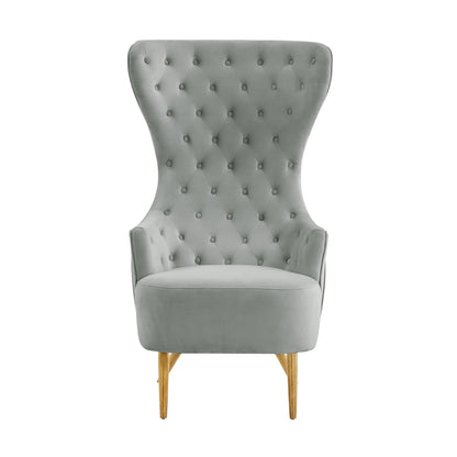 Sinaia Tufted Velvet Wingback Accent Chair - Multiple Color Options