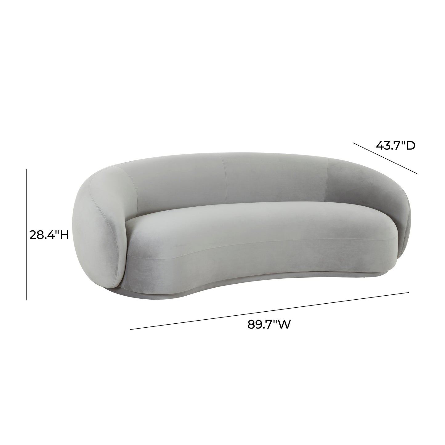 ReForm Creative Home-Mia Luxury Performance Grade Velvet Sofa-Cream/Grey/Mustard/Green/Brown