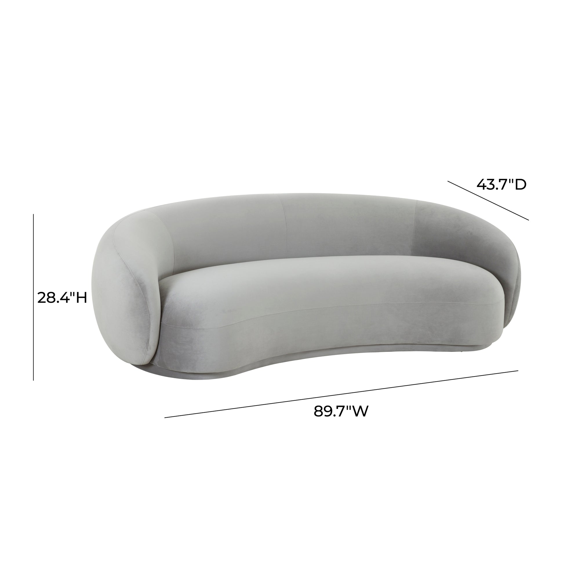 ReForm Creative Home-Mia Luxury Performance Grade Velvet Sofa-Cream/Grey/Mustard/Green/Brown
