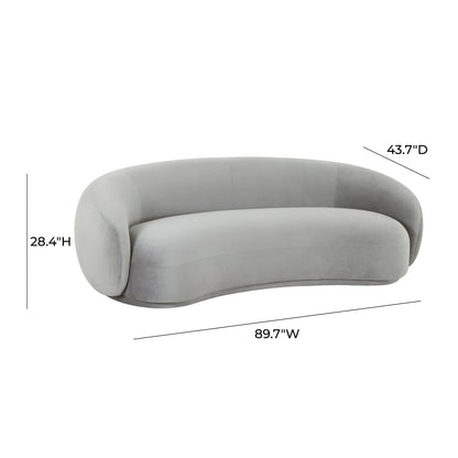 ReForm Creative Home-Mia Luxury Performance Grade Velvet Sofa-Cream/Grey/Mustard/Green/Brown