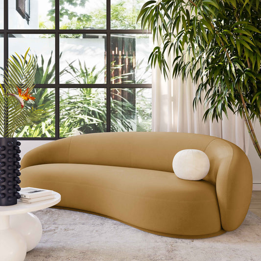 ReForm Creative Home-Mia Luxury Performance Grade Velvet Sofa-Cream/Grey/Mustard/Green/Brown